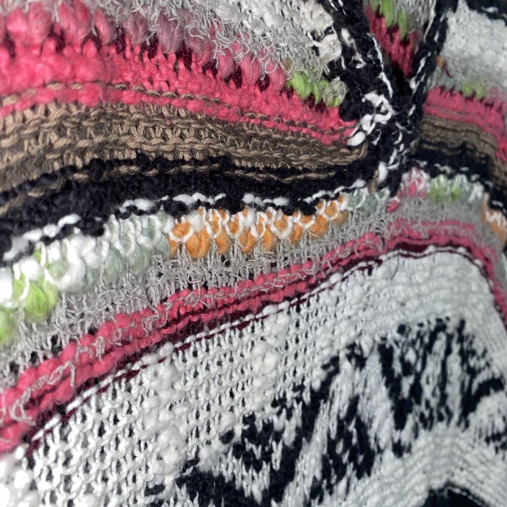 Free People Hippie Boho Festival Bubble Tea Hooded Poncho M/L - Picture 6 of 10